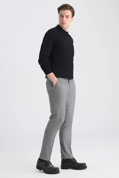 Ds Damat Regular Fit Gri Kazayağı Kumaş Pantolon
