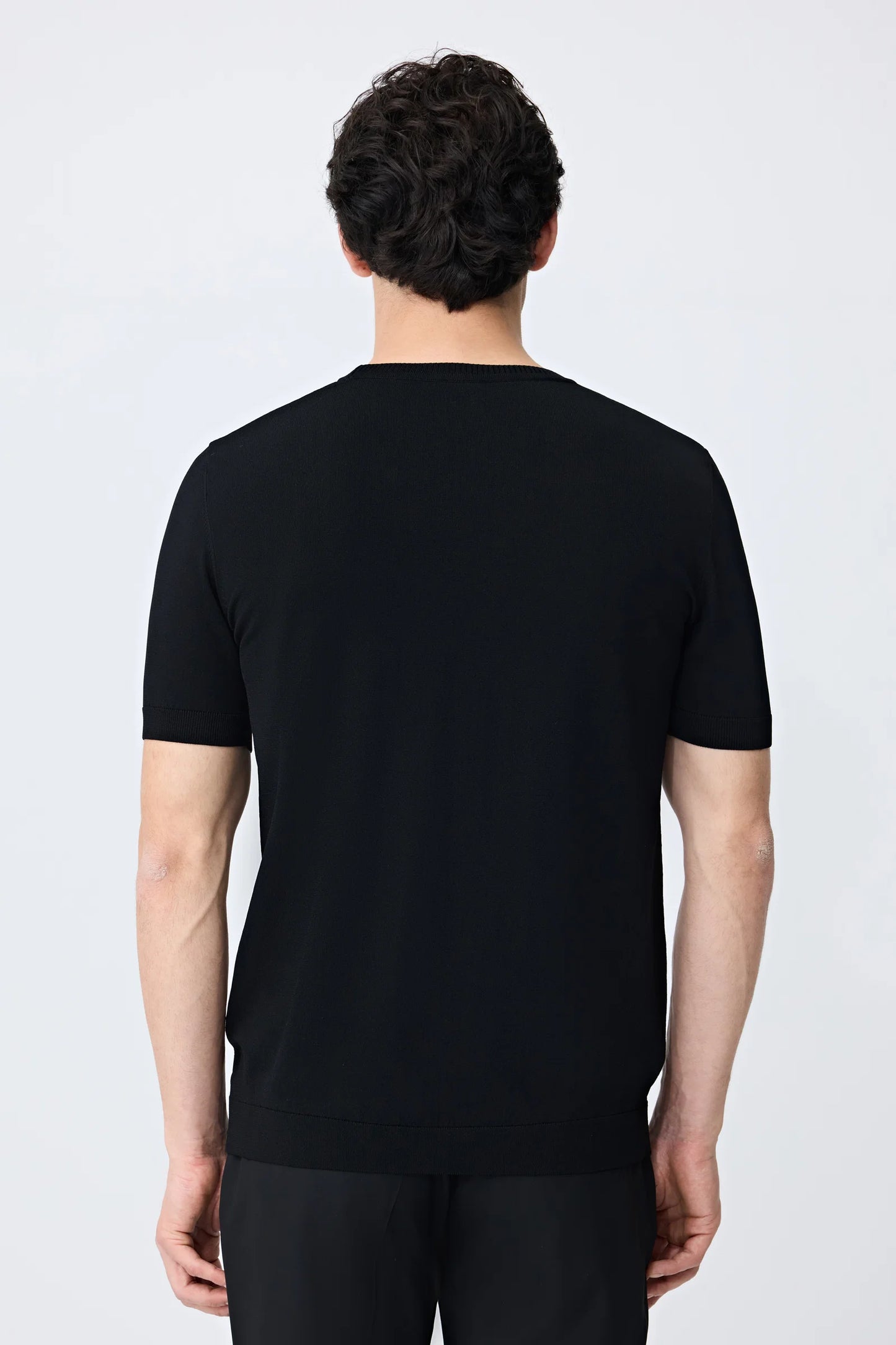 Tween Siyah Yazlık Rayon Triko Kazak