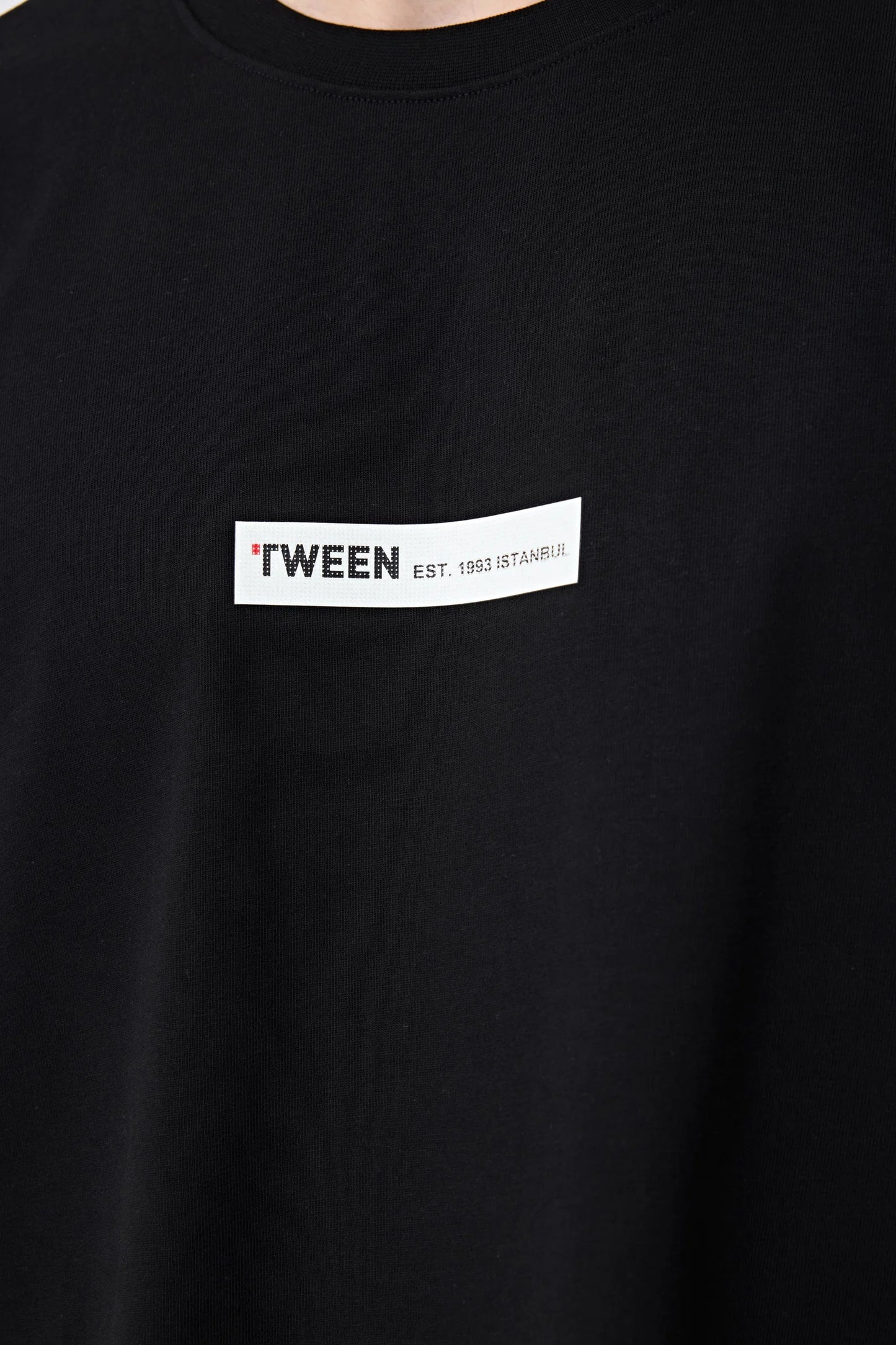 Tween Relaxed Fit Siyah T-shirt