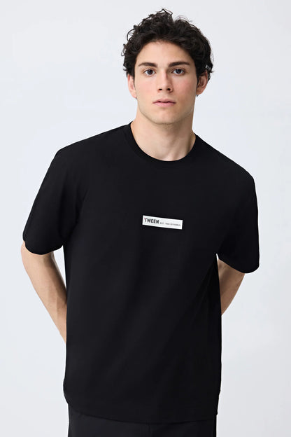 Tween Relaxed Fit Siyah T-shirt