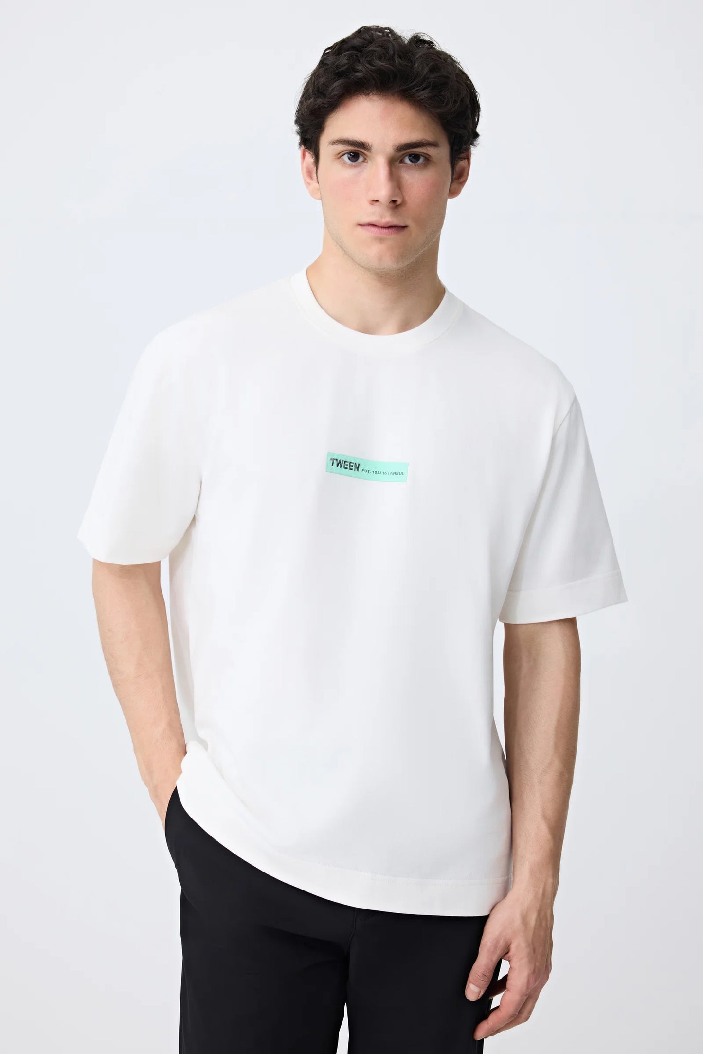 Tween Relaxed Fit Ekru T-shirt