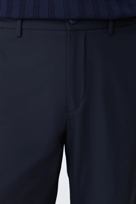 Tween Relaxed Fit (pilesiz) Lacivert Düz Kumaş Pantolon