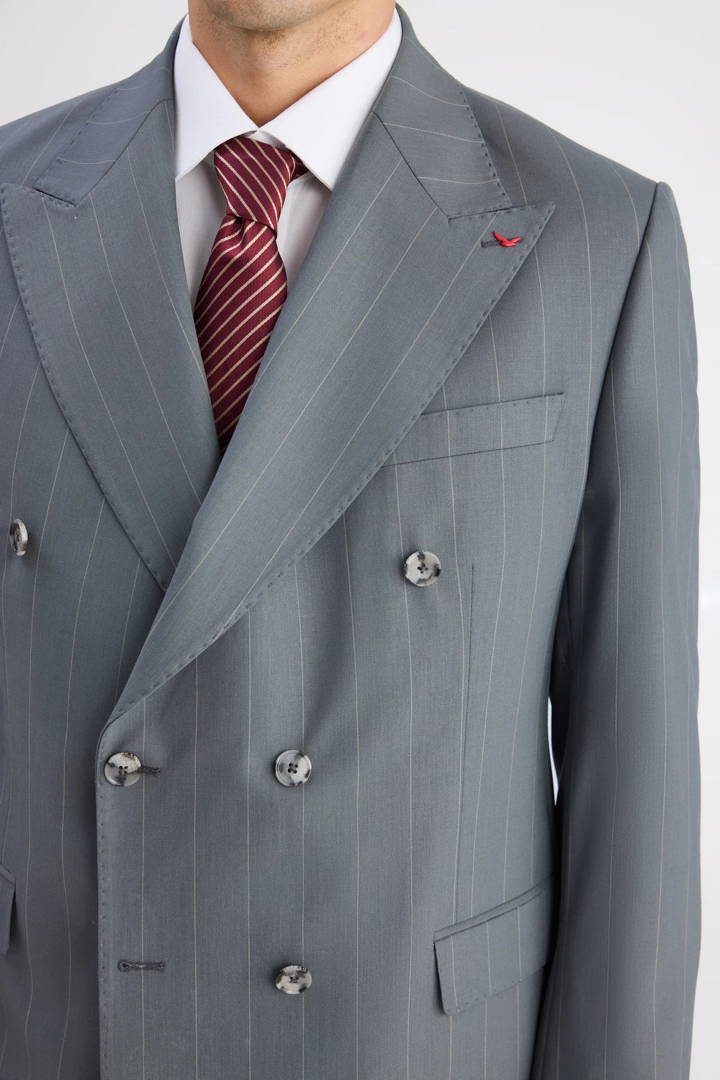 Ds Damat Regular Fit Yeşil Çizgili Takim Elbise