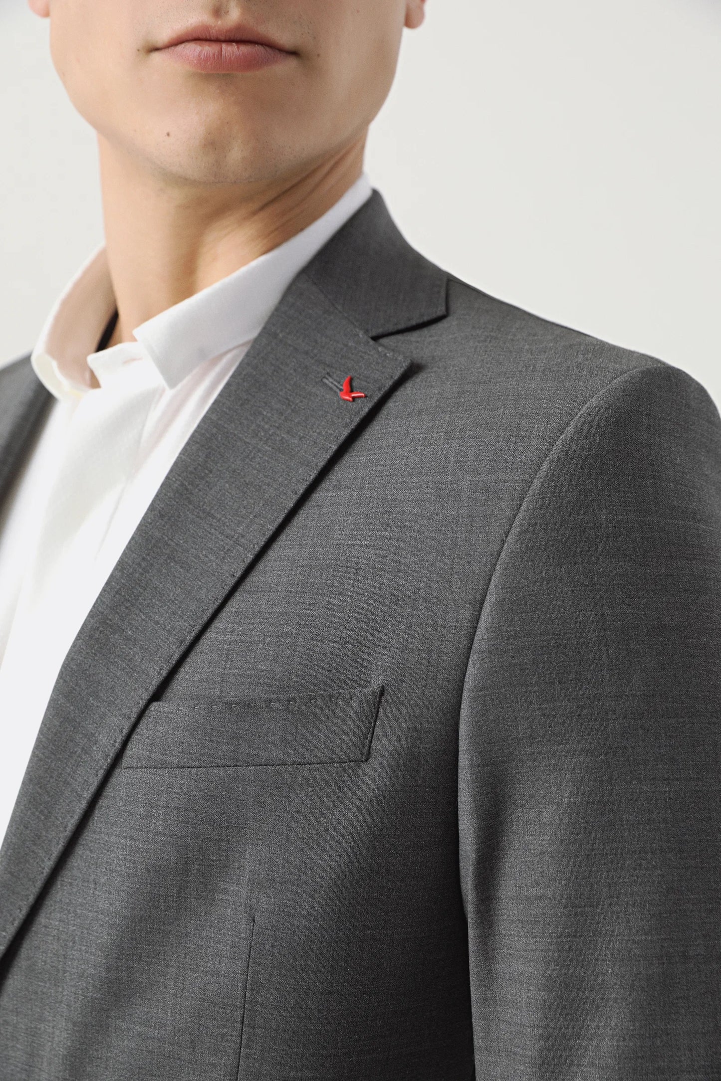 Ds Damat Comfort Fit Gri Düz Takim Elbise