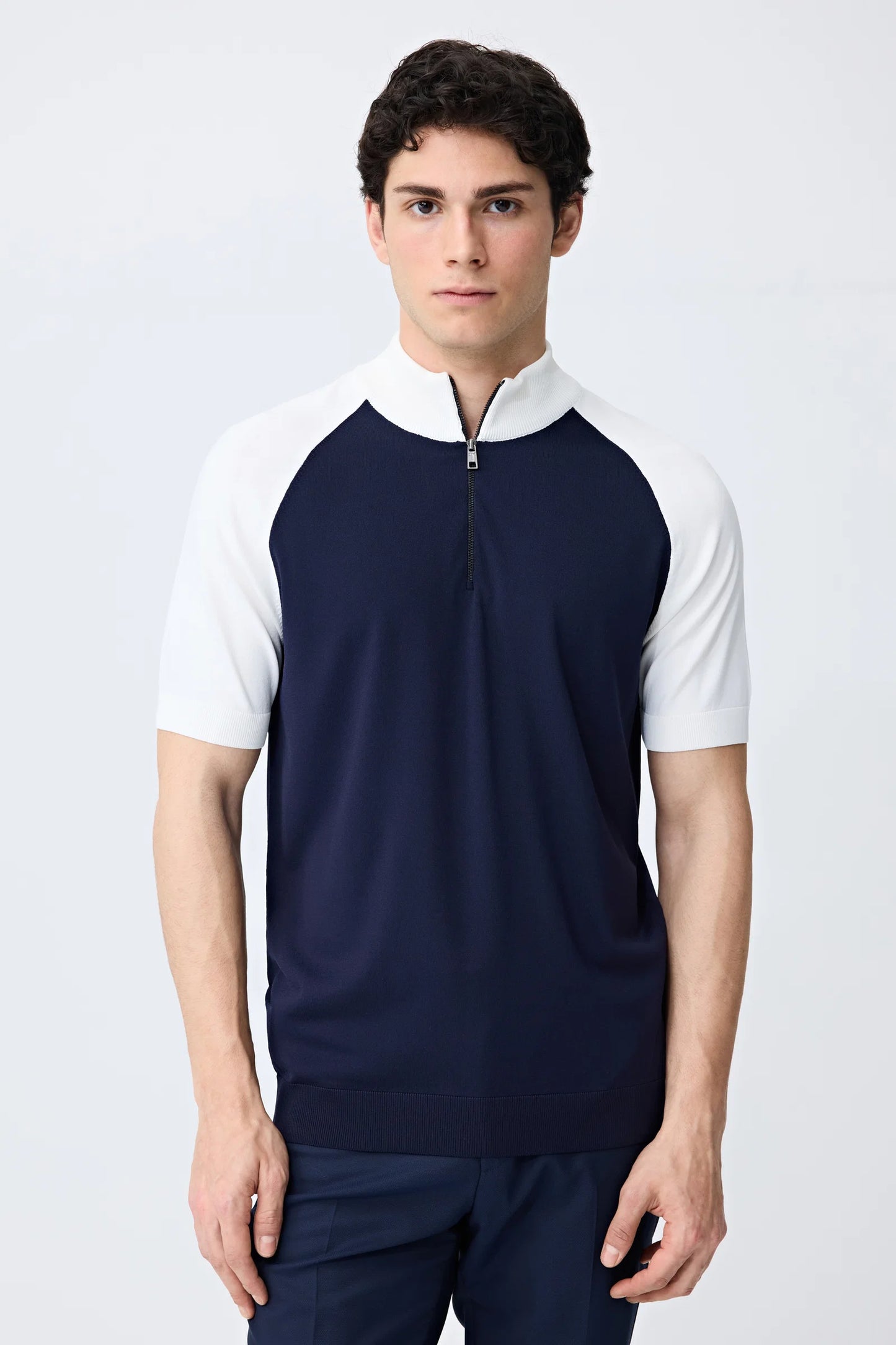 Tween Slim Fit Lacivert Triko