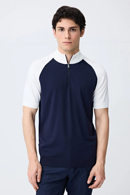 Tween Slim Fit Lacivert Triko