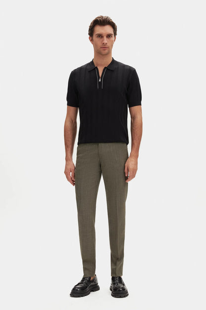 Damat Regular Fit Siyah Triko