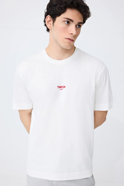 Tween Relaxed Fit Ekru T-shirt