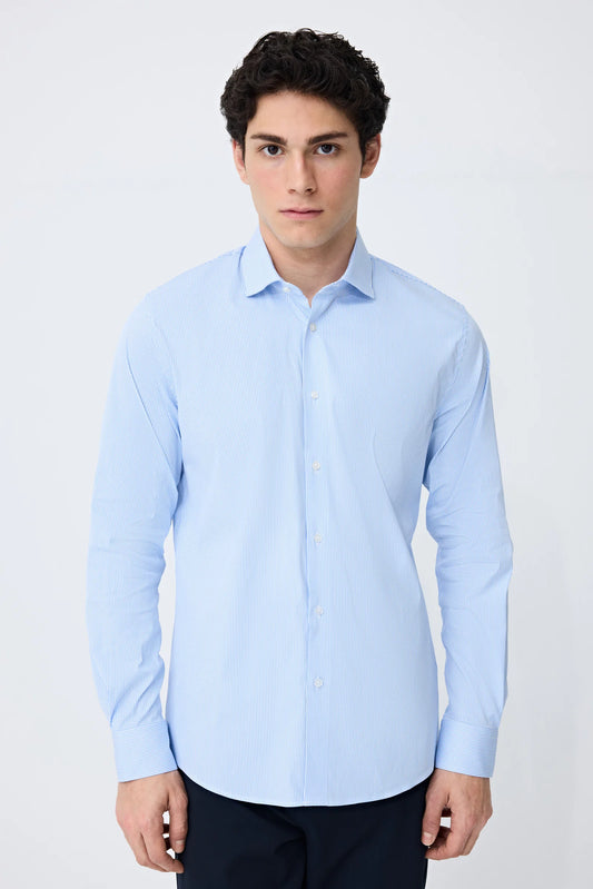 Tween Slim Fit Mavi Gömlek