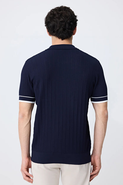 Tween Slim Fit Lacivert Triko