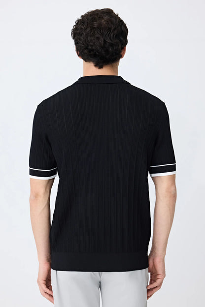 Tween Slim Fit Siyah Triko