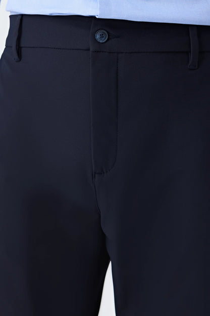 Tween Relaxed Fit (pilesiz) Lacivert Kumaş Pantolon