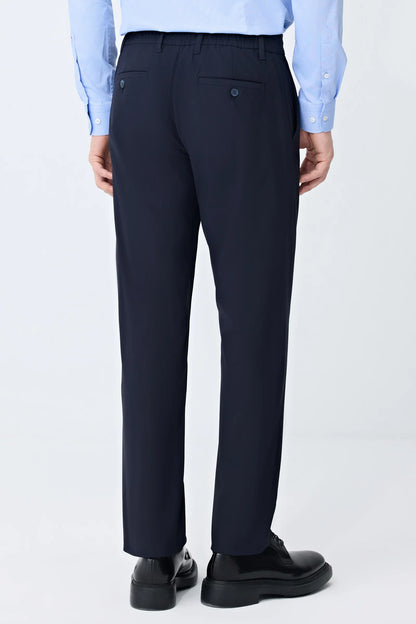 Tween Relaxed Fit (pilesiz) Lacivert Kumaş Pantolon