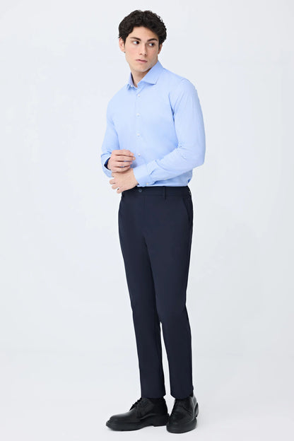 Tween Relaxed Fit (pilesiz) Lacivert Kumaş Pantolon