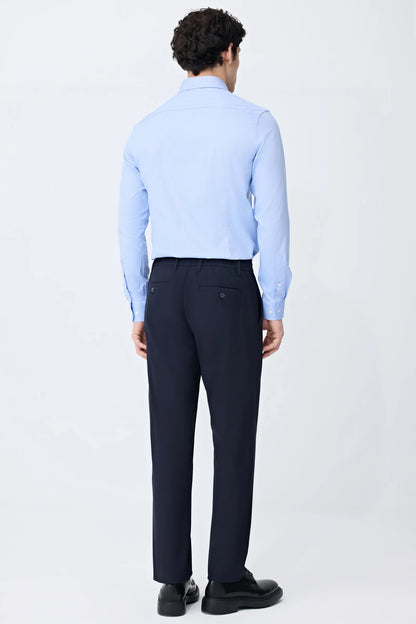 Tween Relaxed Fit (pilesiz) Lacivert Kumaş Pantolon