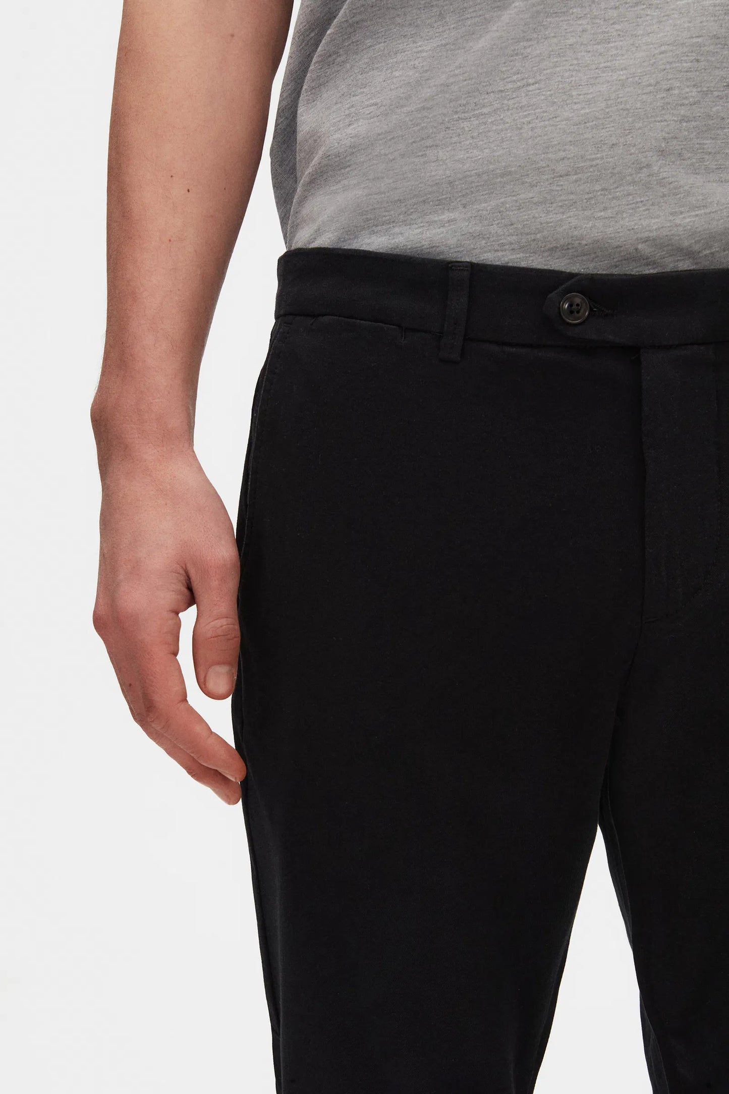 Damat Slim Fit Siyah Gabardin Chino Pantolon