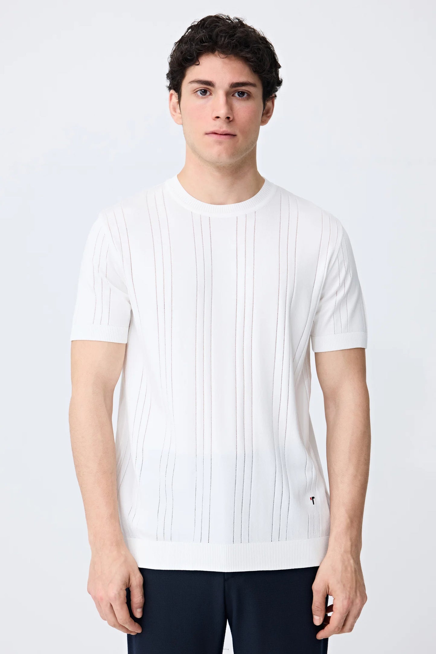 Tween Slim Fit Beyaz Triko