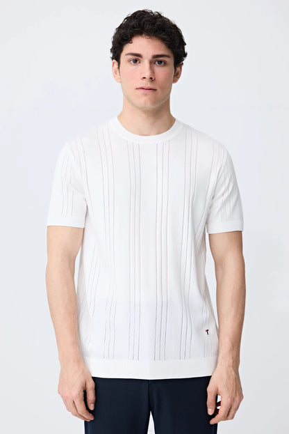Tween Slim Fit Beyaz Triko