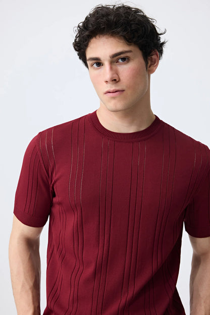 Tween Slim Fit Kiremit Triko