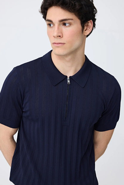 Tween Slim Fit Lacivert Triko