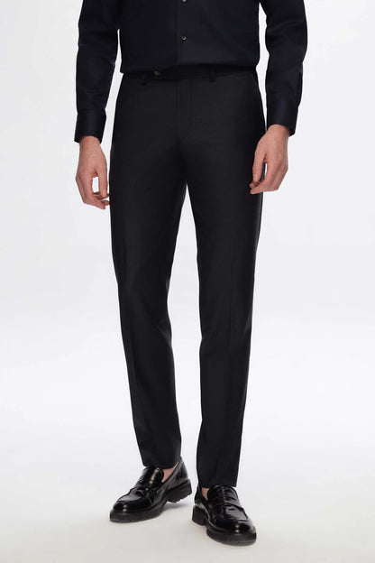 Damat Lacivert Kumaş Pantolon