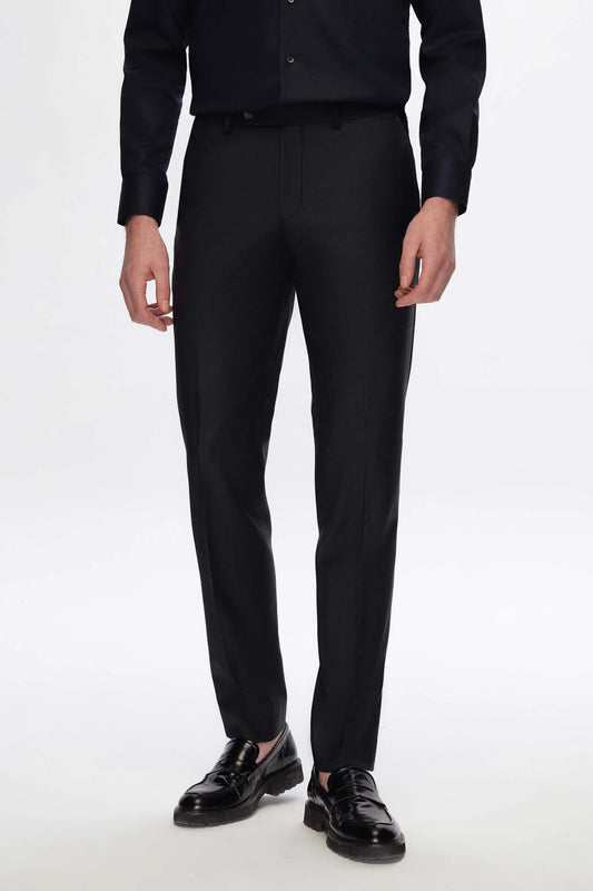 Damat Lacivert Kumaş Pantolon