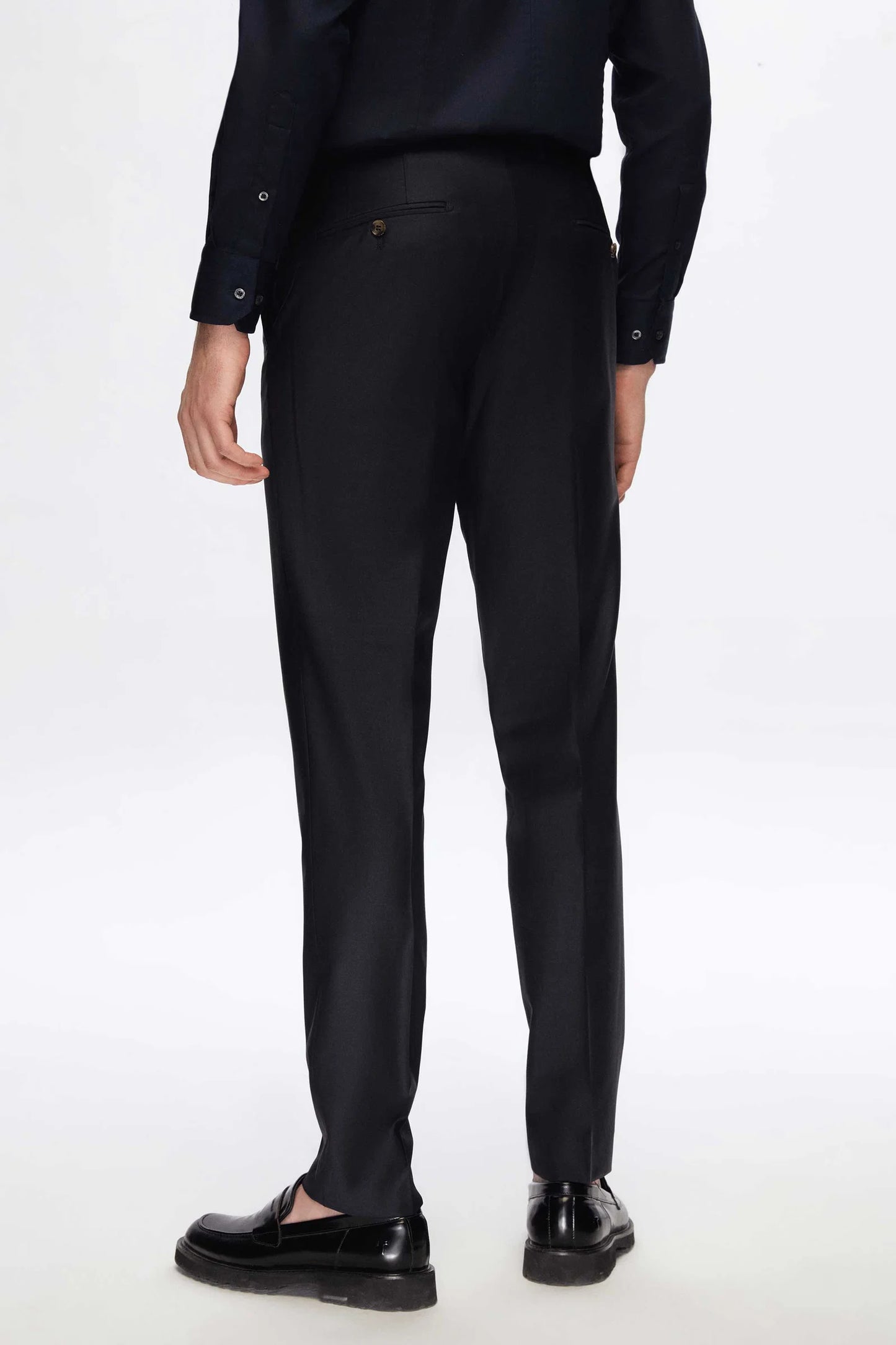 Damat Lacivert Kumaş Pantolon
