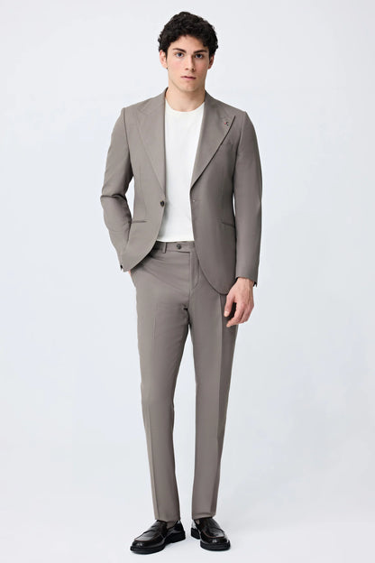 Tween Slim Fit Vizon Armürlü Takim Elbise