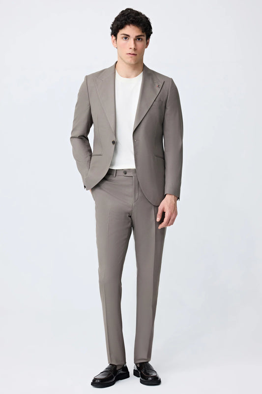 Tween Slim Fit Vizon Armürlü Takim Elbise
