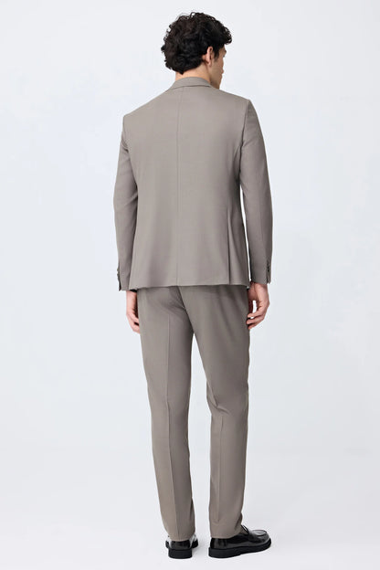 Tween Slim Fit Vizon Armürlü Takim Elbise