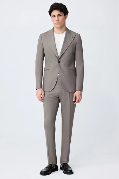Tween Slim Fit Vizon Armürlü Takim Elbise