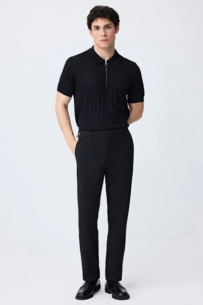 Tween Slim Fit Siyah Triko