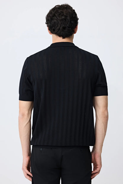 Tween Slim Fit Siyah Triko
