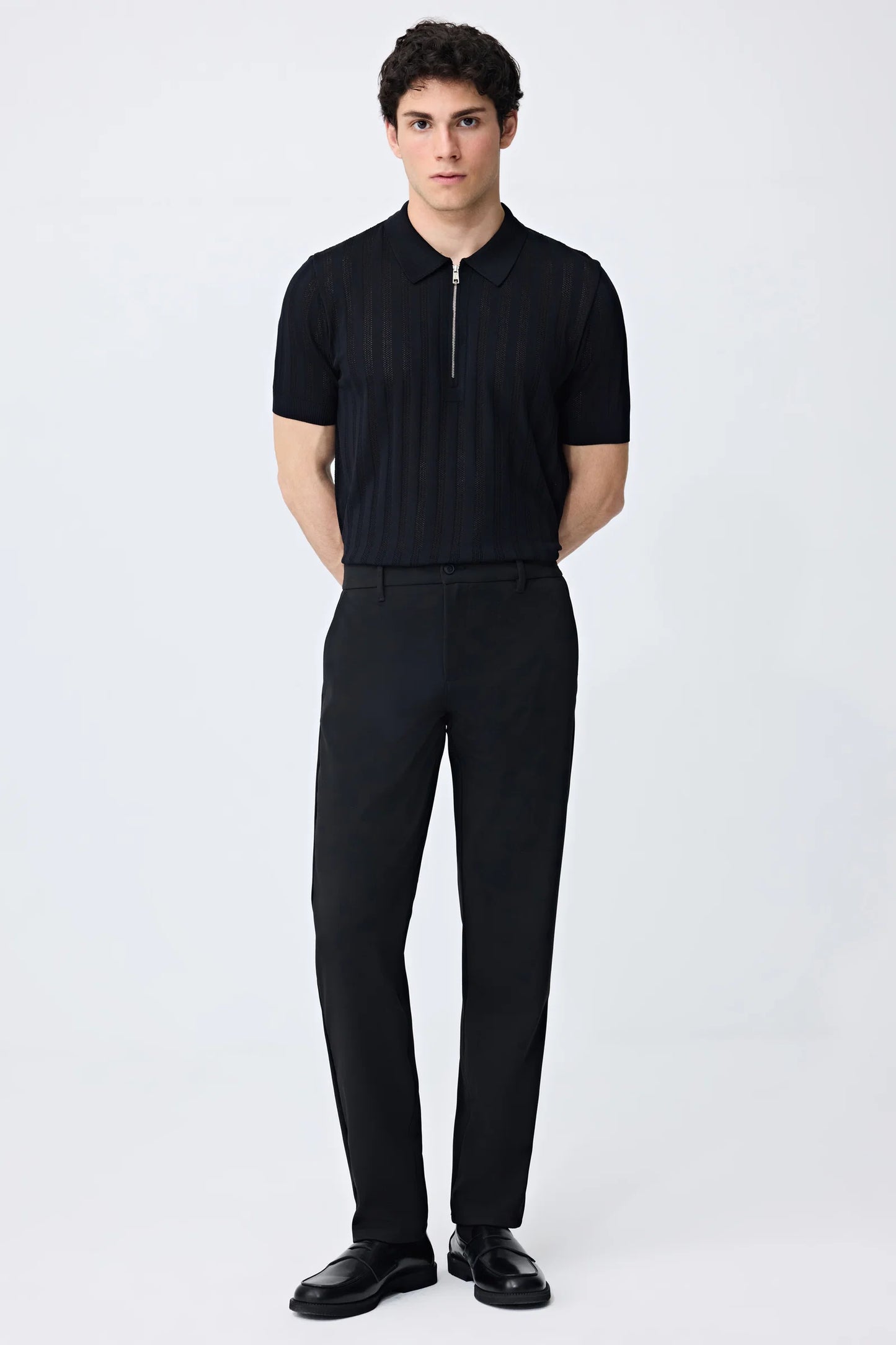 Tween Slim Fit Siyah Triko