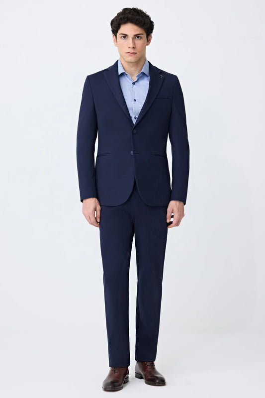 Tween Slim Fit Lacivert Düz Takim Elbise