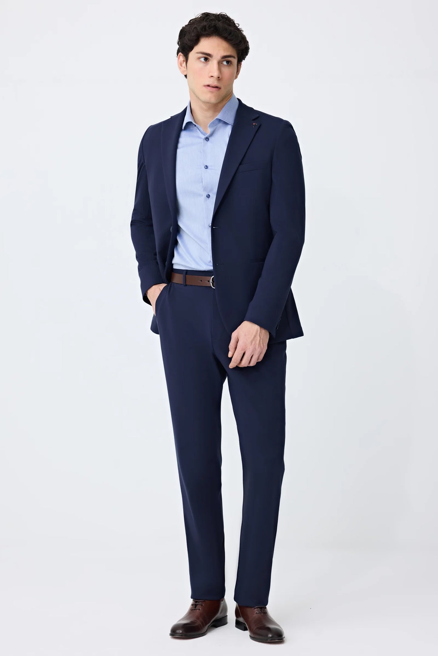 Tween Slim Fit Lacivert Düz Takim Elbise