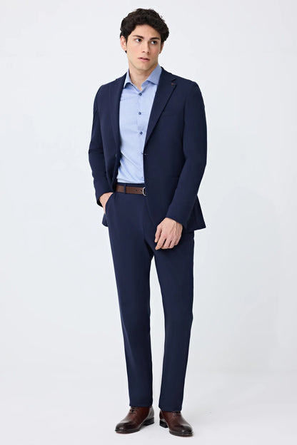 Tween Slim Fit Lacivert Düz Takim Elbise