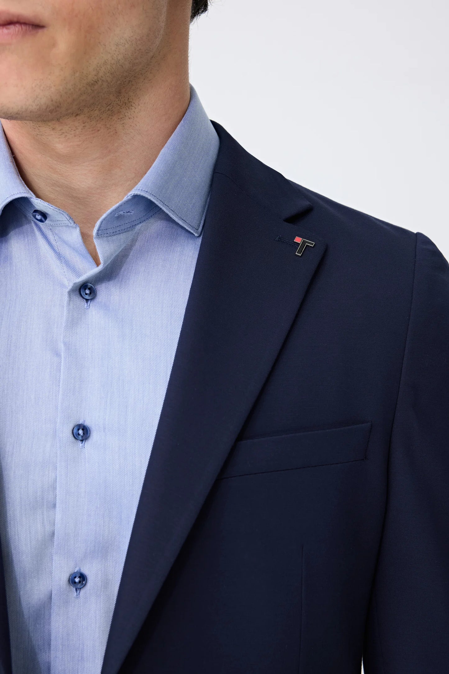 Tween Slim Fit Lacivert Düz Takim Elbise