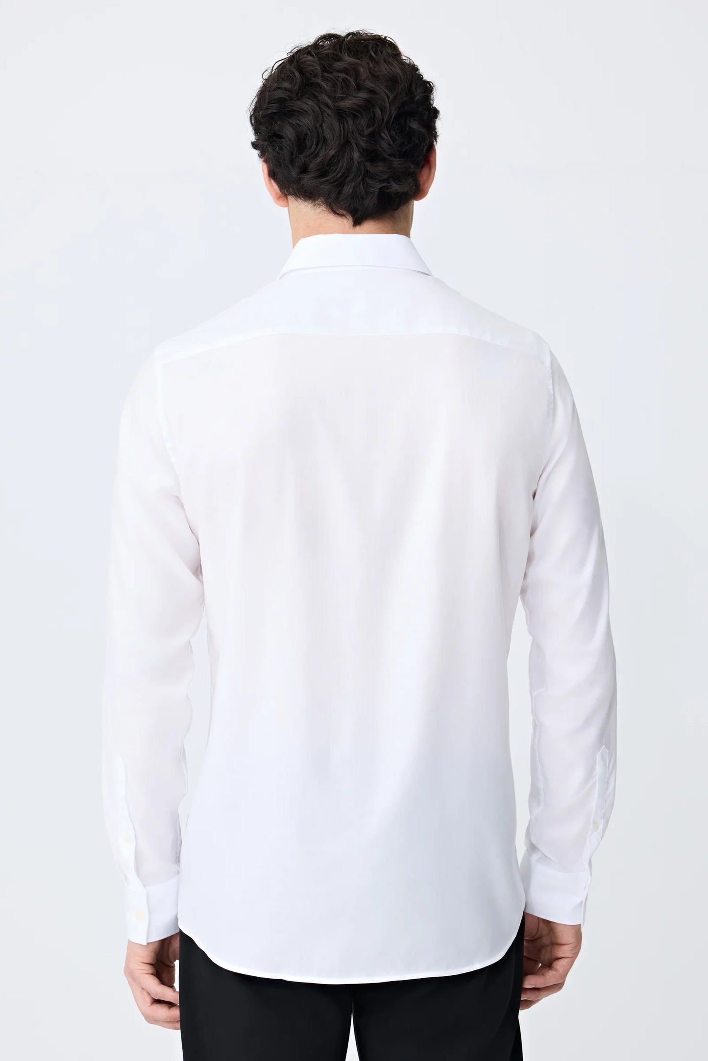 Tween Slim Fit Beyaz Düz Gömlek