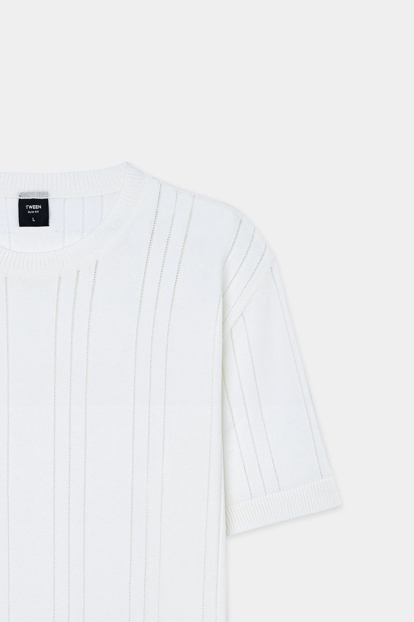 Tween Slim Fit Beyaz Triko