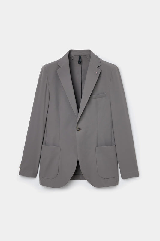 Tween Slim Fit Vizon Diyogonal Kumaş Ceket