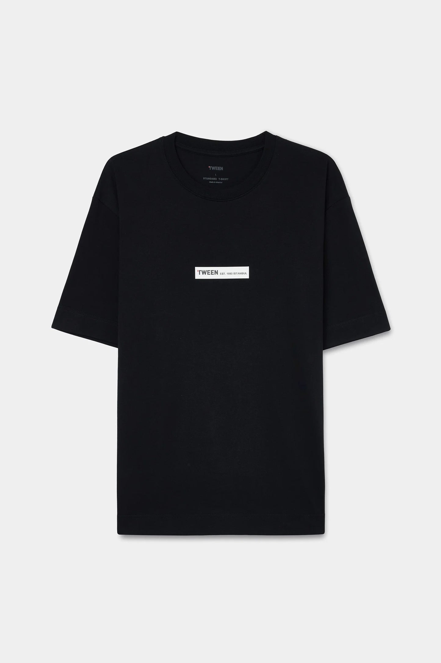 Tween Relaxed Fit Siyah T-shirt