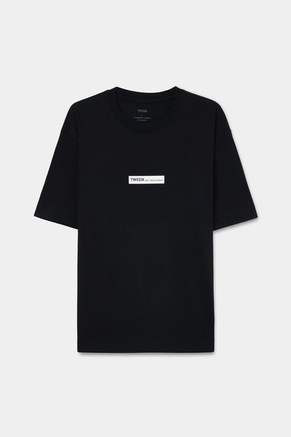 Tween Relaxed Fit Siyah T-shirt