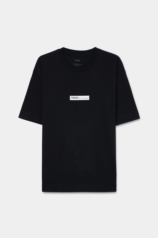Tween Relaxed Fit Siyah T-shirt