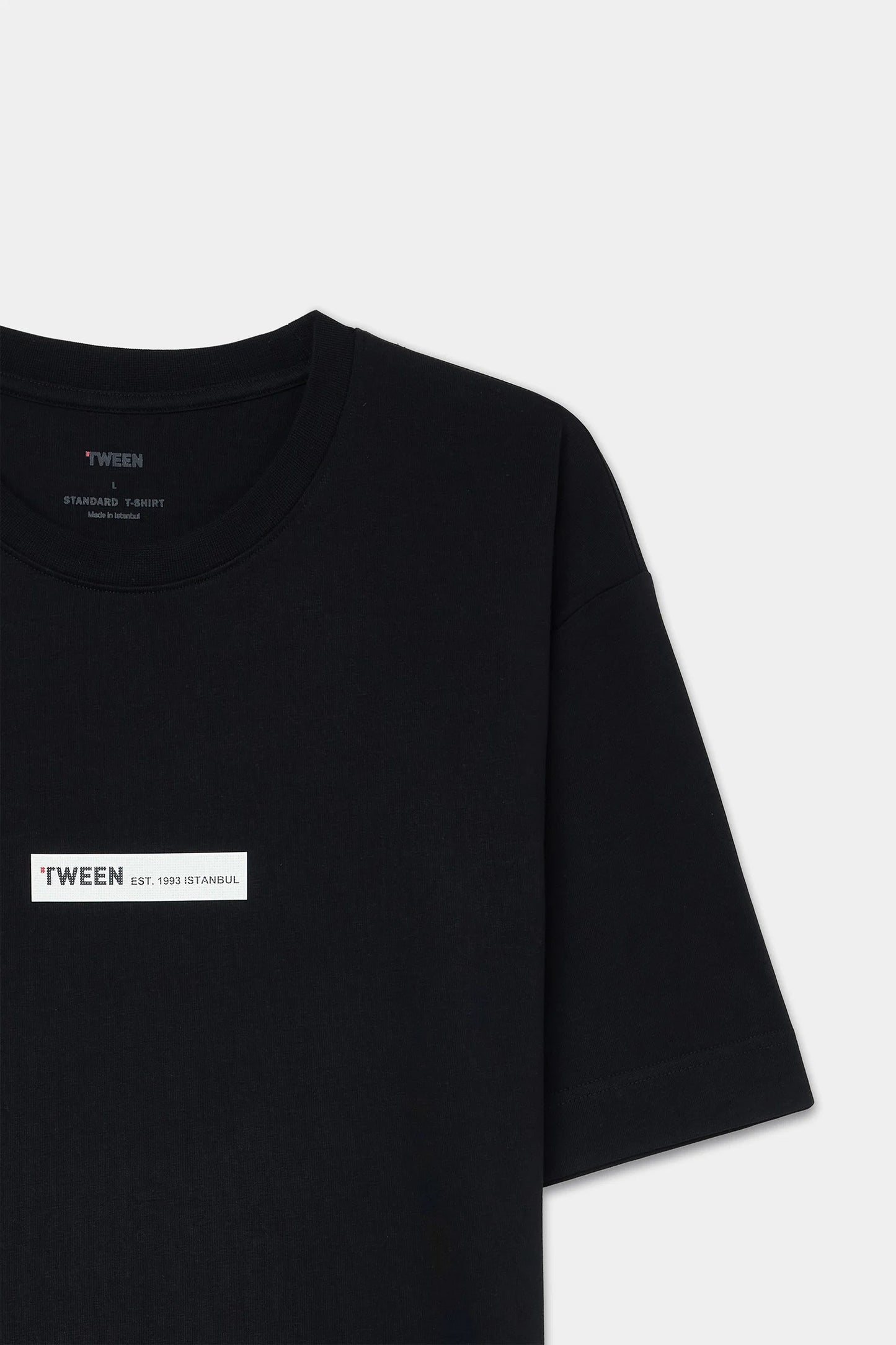 Tween Relaxed Fit Siyah T-shirt