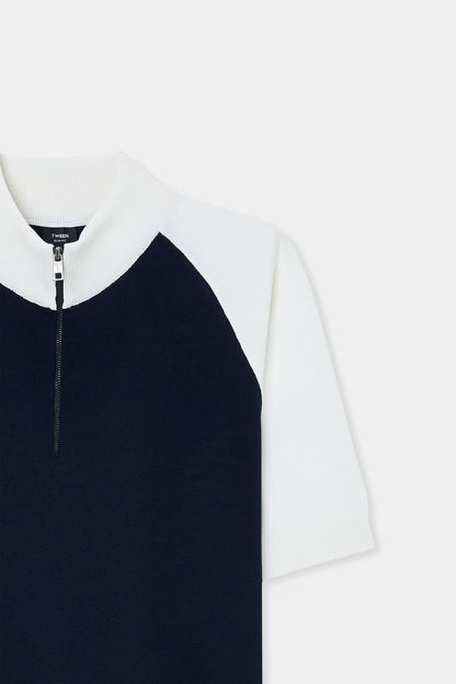 Tween Slim Fit Lacivert Triko