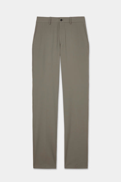 Tween Relaxed Fit (pilesiz) Koyu Bej Armürlü Kumaş Pantolon