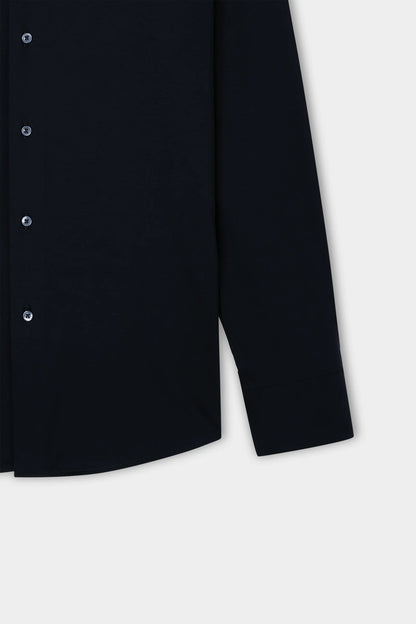 Damat Slim Fit Siyah Gabardin Non-iron Gömlek