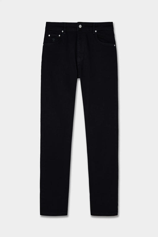 Damat Slim Fit Siyah Denim Pantolon