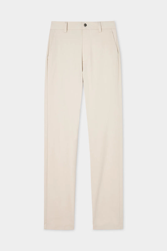 Damat Comfort Fit Bej Düz Kumaş Pantolon